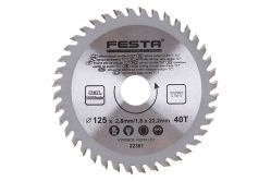 V�ce informac� o v�robku Kotou� pilov� SK 125/2,8/22,2mm 40T FESTA