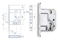 V�ce informac� o v�robku Zadl.z�mek 2834C b�l�  Zn