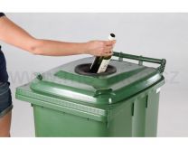 Popelnice plast 240l s kole�. vhoz sklo