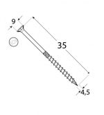 DO vrut tes.zap.hlava 4.5x35 �200