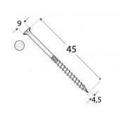 DO vrut tes.zap.hlava 4.5x45 �200