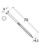 DO vrut tes.zap.hlava 4.5x70 �200