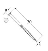 DO vrut tes.zap.hlava 4x70 �200