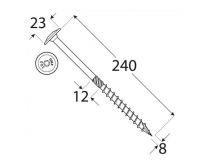V�ce informac� o v�robku DO vrut tesa�sk� tal��.hl. 8x240 �50ks