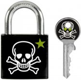 V�ce informac� o v�robku ML visac� z�mek skull pattern lebka 30mm