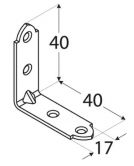 DO �heln�k �zk� 40x40x17x1.5 KW2