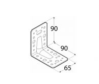 DO �heln�k s proli.90x90x65x2.0 KPL11