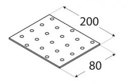 DO desti�ka perforovan� 80x200 PP9