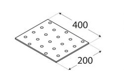 DO desti�ka perforovan� 200x400x2mm PP25