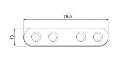 DO FLW 80 spoj. pl. 76,5x13x2 bal.4ks