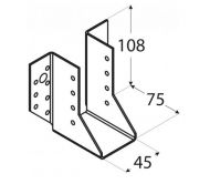 DO botka tr�mov� 45x108x75x2.0mm WB8