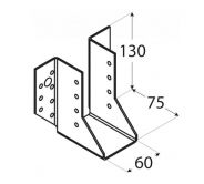 DO botka tr�mov� 60x130x75x2.0mm WB15