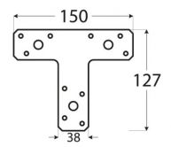 DO spojka typ "T" 150x125x35 KT2
