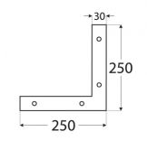 DO rohovn�k 250x250x30x3.0 NA3