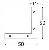 DO rohovn�k 50x50x10x2.0 NA5 (1028)
