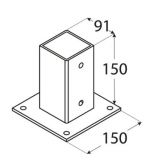 DO patka sloupku 90 �tverc.z�kladna