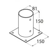 DO patka sloupku kruh 80 PSPO80