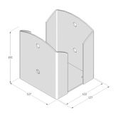 DO patka sloupku PSPW 120 122x150x2.5