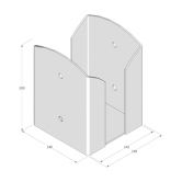 DO patka sloupku PSPW 140 142x200x3