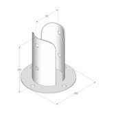 DO patka sloupku PSPOD 80 82x150x2