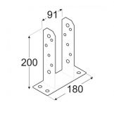 DO patka sloupku 90 typ "TT" PST90