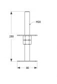 DO patka sloupku staviteln� 80X250 M20