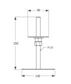 DO patka sloupku stavit.80X140X250 M20
