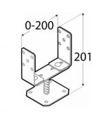 DO patka sloupku staviteln� PSRT 60-200x136x4