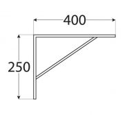 DO konzola zpevn�n� 400x250 b�l� WSWP400