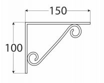 DO konzola dekorativn� 150x100 b�l�