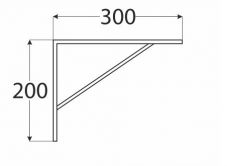 DO konzola zpevn�n� 300x200x4.0 �ed�