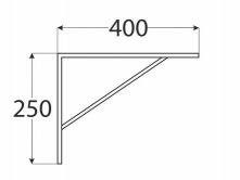 DO konzola zpevn�n� 400x250x4.0 �ed�