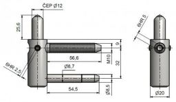 Z�v�s dve�n� trio 20 M10 BZ SD Zn �lut�