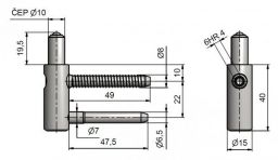 Z�v�s dve�n� trio 15 DZ SD Zn �lut�