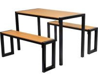 V�ce informac� o v�robku Set Gardiva zahradn� st�l+2x lavi�ka 118x58x75,5cm