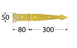 DO z�v�s brank.p�sov� 300x80x50x2.5mm �ern�