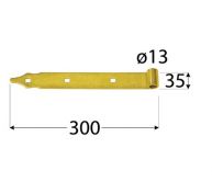 DO z�v�s p�sov� 300x3.5/4 d 13mm �ern�