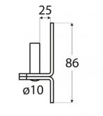 DO dr��k �epu d.10mm/25mm �ern� C10/25c