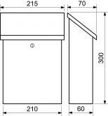 Po�t.schr�nka BK70 st��b. 210x300x60mm