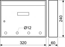 Po�t.schr�nka E01 nerez BK.24 s otvory