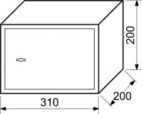 Sejf RS20K n�bytkov� trez.kl�� 31x20x20