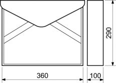 Po�t.schr�nka BK57 nerez 36x29x10