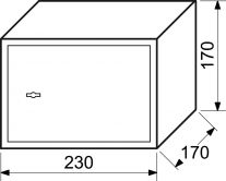 Sejf RS17K n�bytkov� trez.kl�� 23x17x17