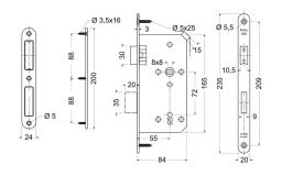 Zadl.z�mek magnet.KL�� 72/55/20 z�vorov�