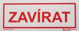 V�ce informac� o v�robku VT ZAV�RAT    210x87samolep�c�