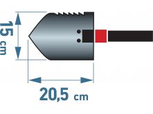 Lopatka-moty�ka skl�dac� 57cm EXTOL