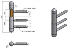 Z�v�s dve�n� 80/10 UR61 M8 22/M7 Ni