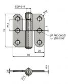 Z�v�s dve�n� 70x66 P rovn� Nerez