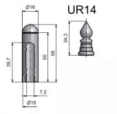 N�vlek TRIO 15-UR14 �ern� RAL 9005