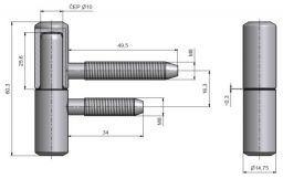V�ce informac� o v�robku Z�v�s dve�n� 60/10 M8/50 M8/34,5 Ni sat.